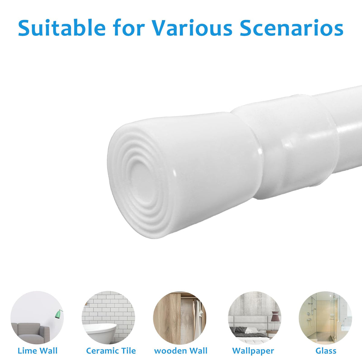 ZAIKEHHA 0.86 inch diameter rod for sturdy, tool-free setup.