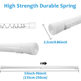 ZAIKEHHA easy no-drill installation for quick curtain mounting.