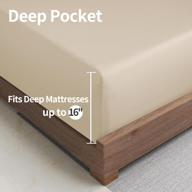 Zaizaihome deep pocket elastic edge ensuring a secure fit overnight