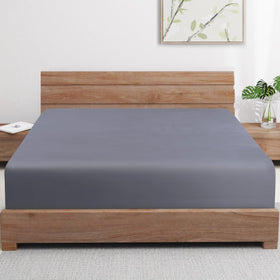 Zaizaihome bamboo viscose cooling fitted sheet on king bed for cool, silky comfort.
