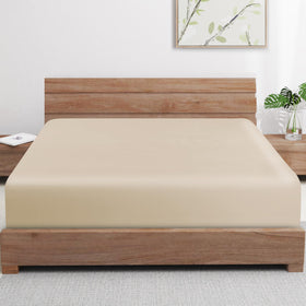 Zaizaihome bamboo viscose cooling fitted sheet king close up texture for silky sleep
