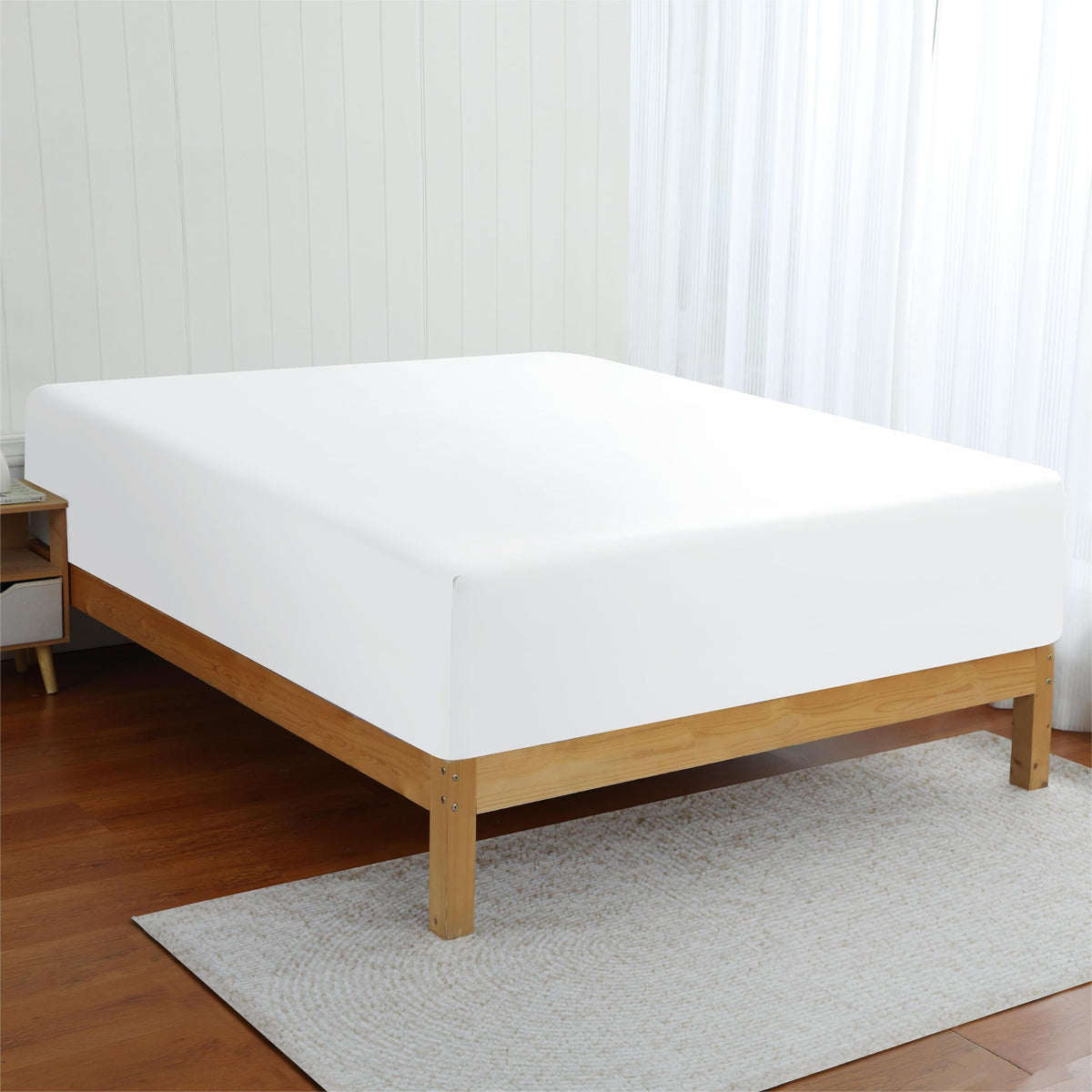Zaizaihome breathable moisture-wicking sheet demonstrated in sleep scene