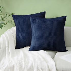 Zaizaihome navy 26x26 pillow cover front view for luxury decor