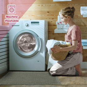 ZALL machine washable bath mat is easy to clean and maintain.