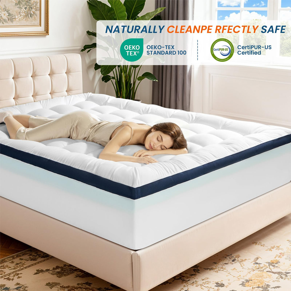 Zalmureta night time comfort for back sleepers.
