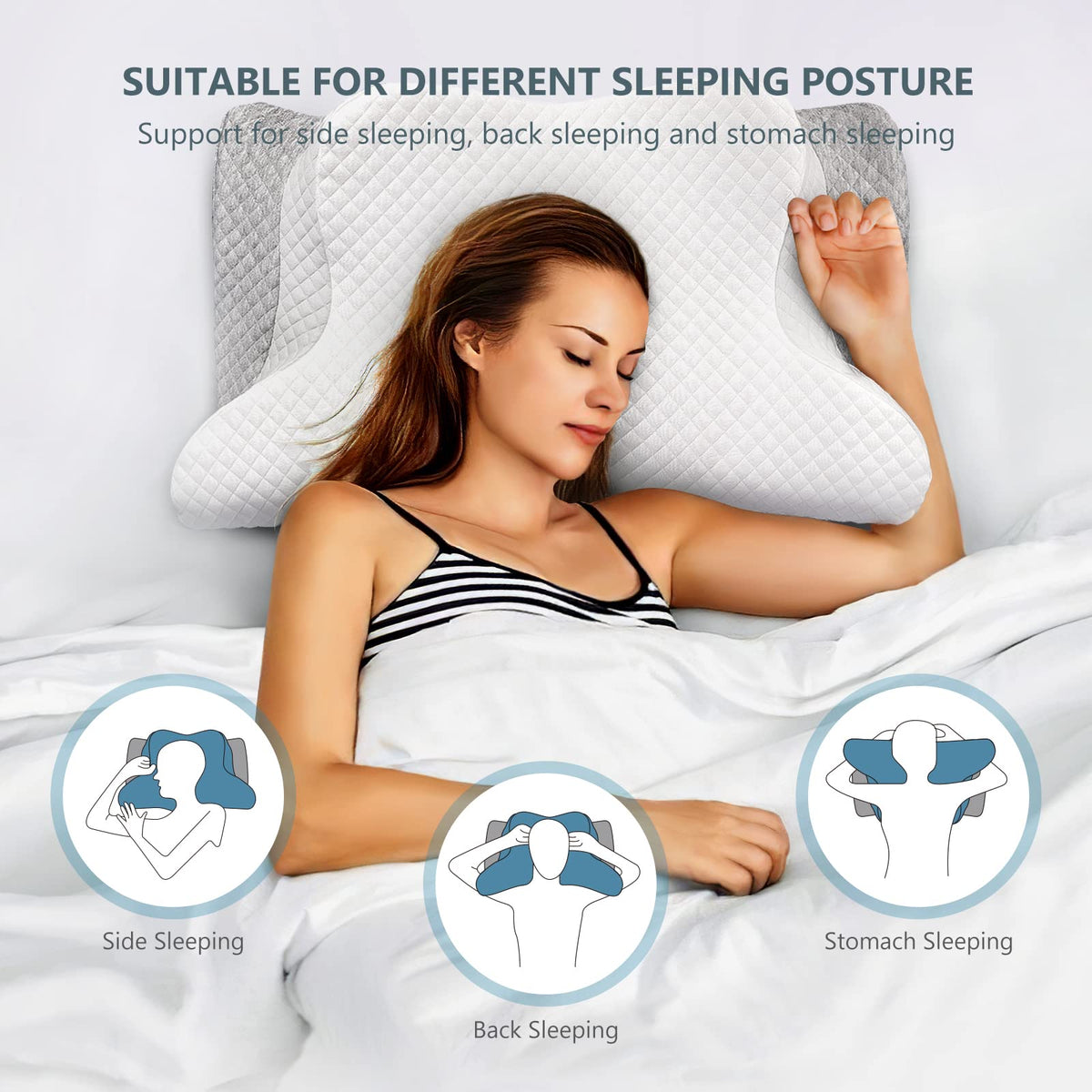 ZAMAT double pillowcase with zippers simplifies cleaning.