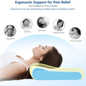ZAMAT pillow suits side, back, and stomach sleepers with ergonomic comfort.