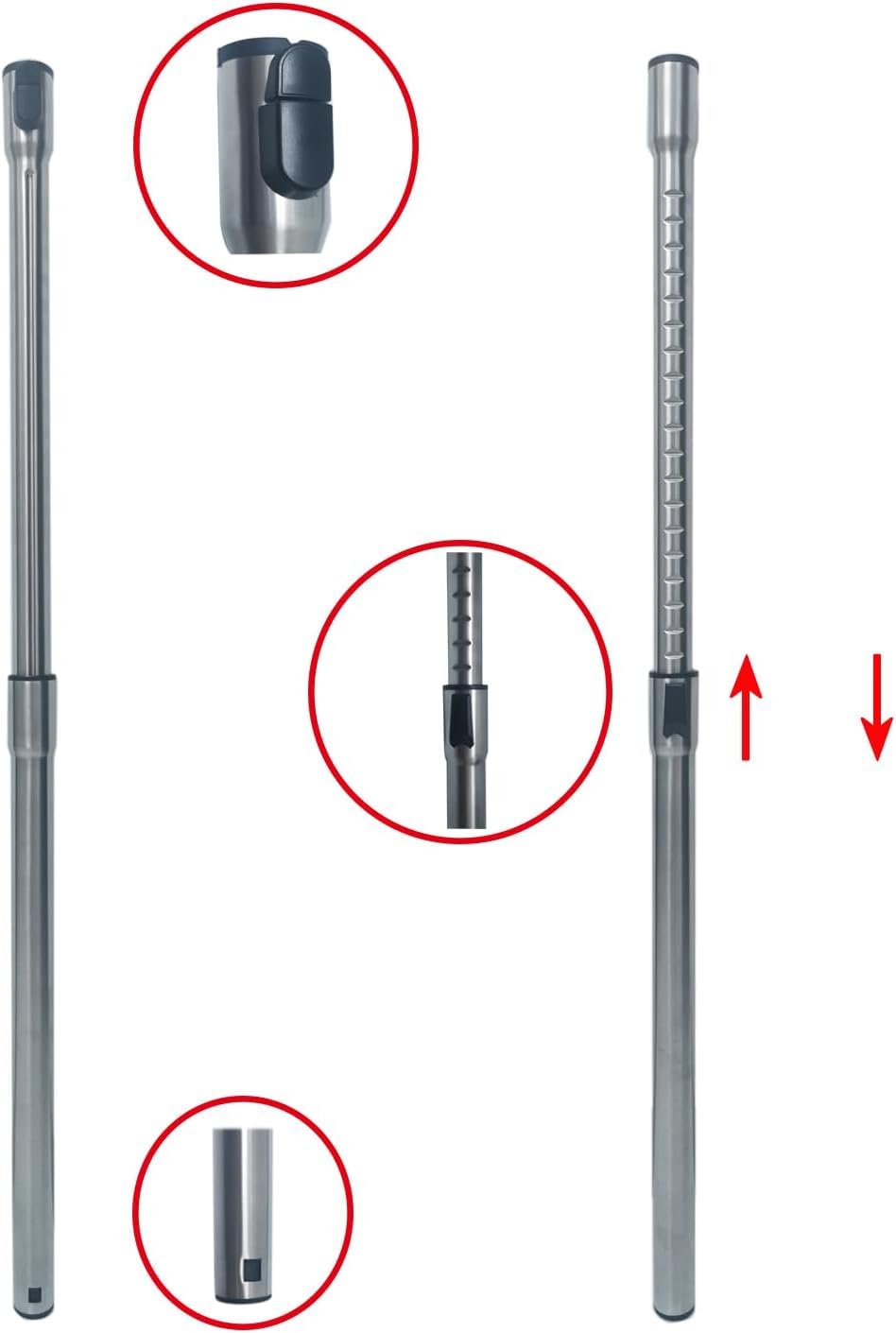 ZANVACUE stainless tube for Miele C1-C3 ensures steady suction.