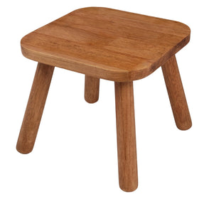 Zaowofires walnut solid wood step stool top view for sturdy daily use in small spaces.