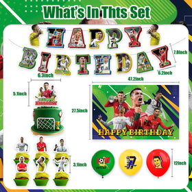 Zaprosze Ronaldo balloons brighten the party colors.