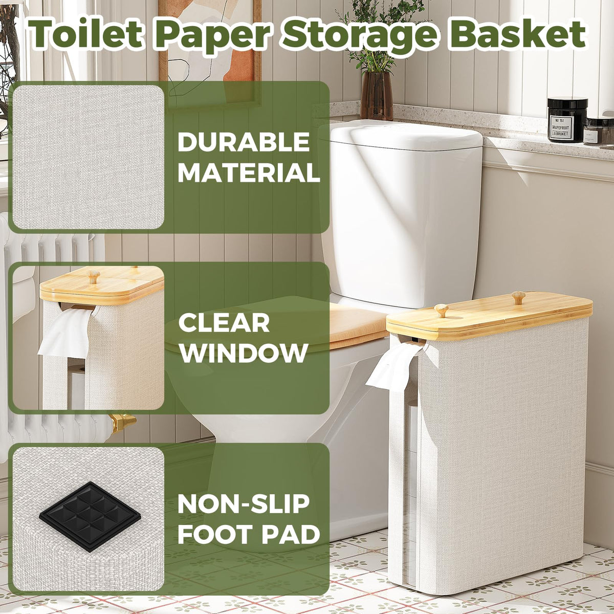 ZATOCL 42L oversized design accommodates up to 19 regular rolls.