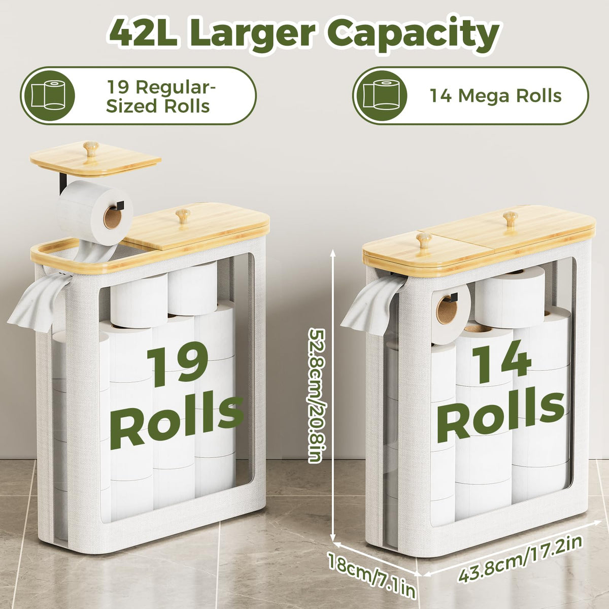ZATOCL basket side hook enables quick tissue pull without full lid lift.