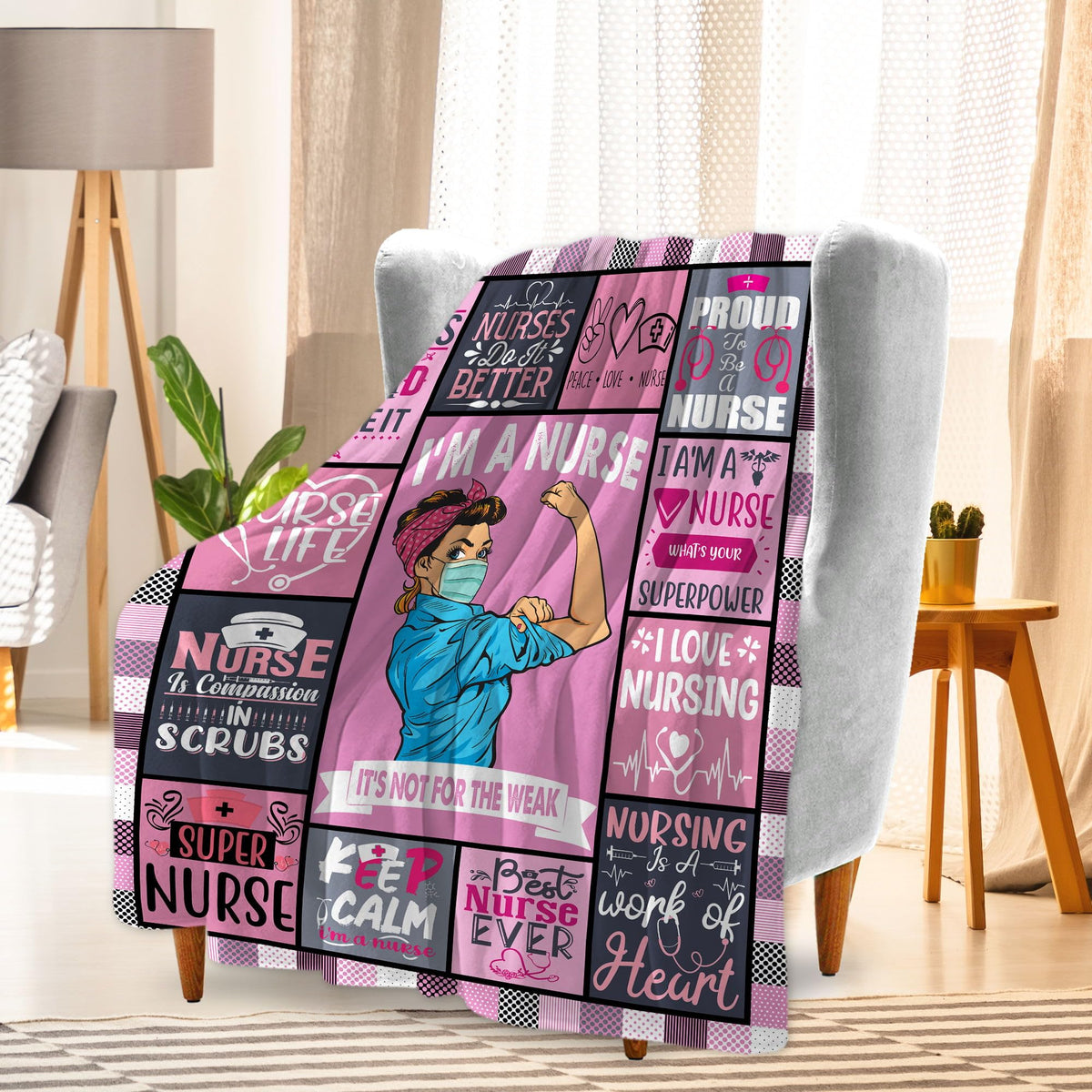 Zawqiye nurse blanket machine washable for easy care