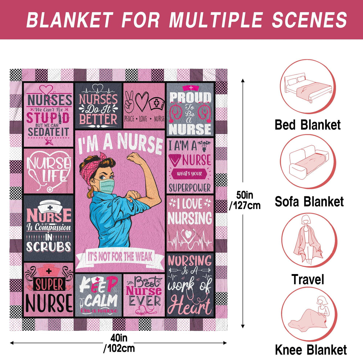 Zawqiye nurse blanket gift-ready presentation for appreciation
