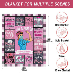 Zawqiye nurse blanket gift-ready presentation for appreciation