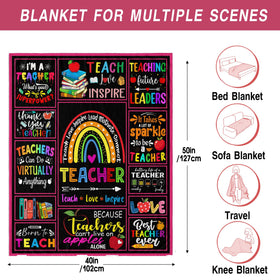 Zawqiye teacher blanket in classroom setting creates inviting, warm learning space.