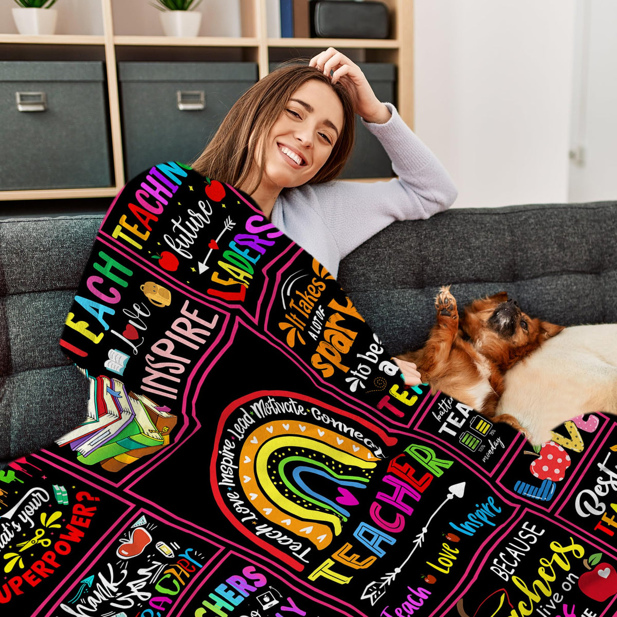 Zawqiye teacher blanket soft-flannel texture delivers plush warmth for daily use.