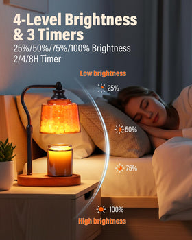 Dimmable light and timer controls on the ZAXLZMHSD 3-in-1 lamp