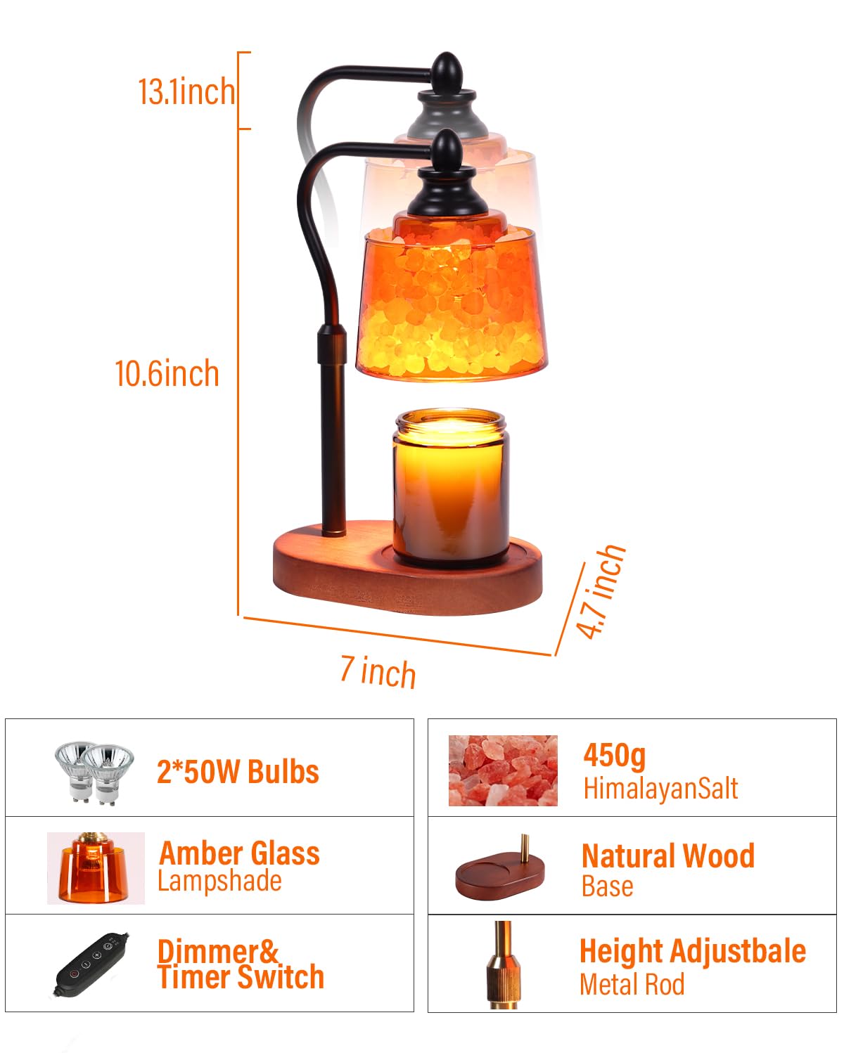 Passive diffuser integrated into the ZAXLZMHSD lamp for subtle aroma