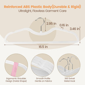 ZBODIMP hanger features a 360° rotating hook for easy access from any angle.