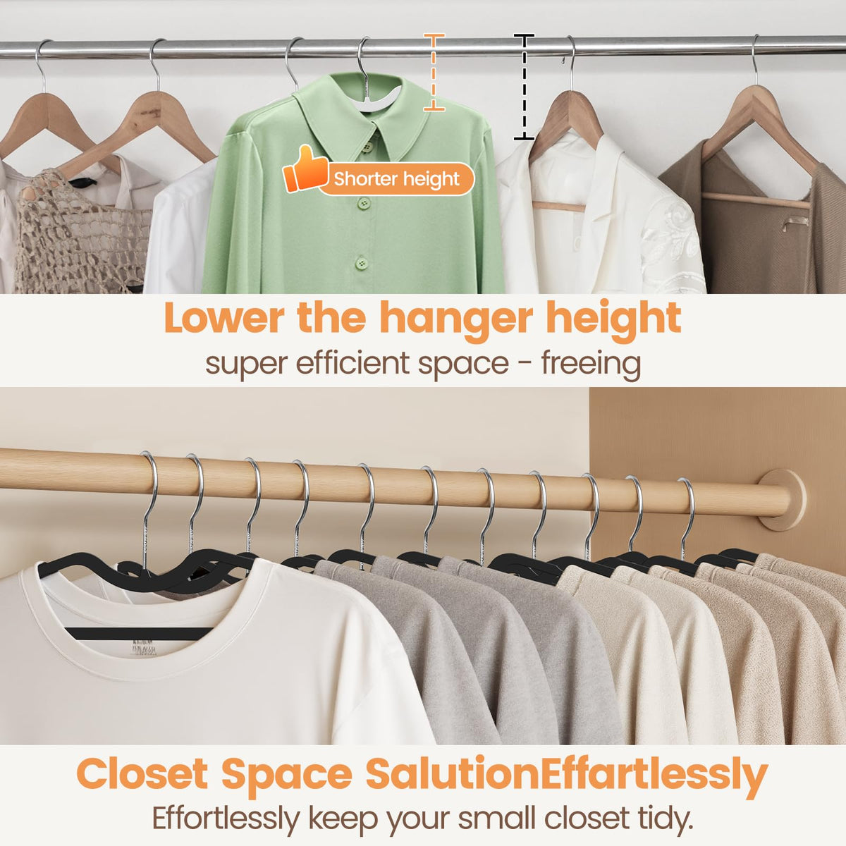Smooth burr-free surface protects delicate fabrics like silk and knitwear.