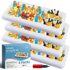 Zcaukya inflatable serving bar four-pack ready for quick outdoor assembly.