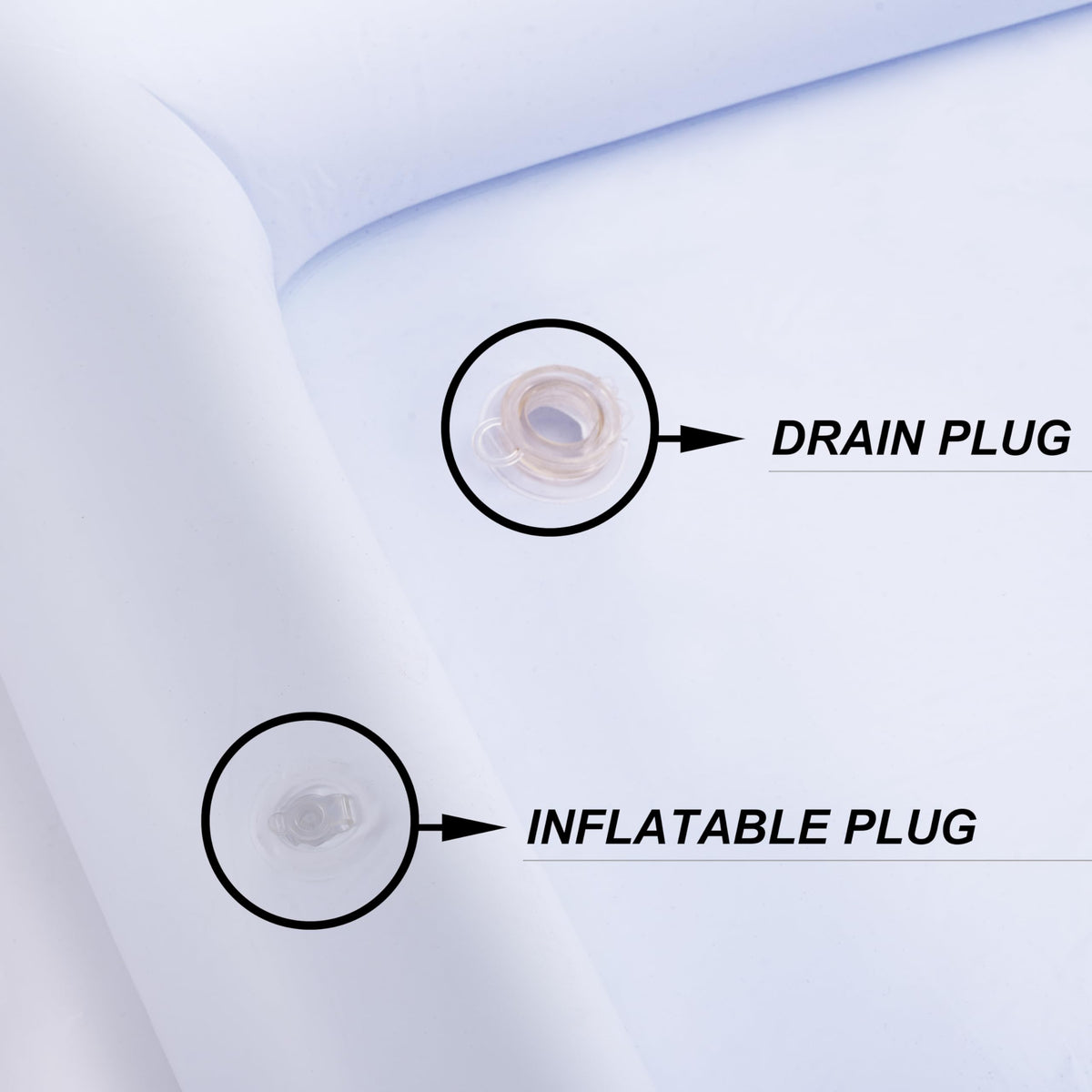 Zcaukya drainage plug enables fast cleanup after service.
