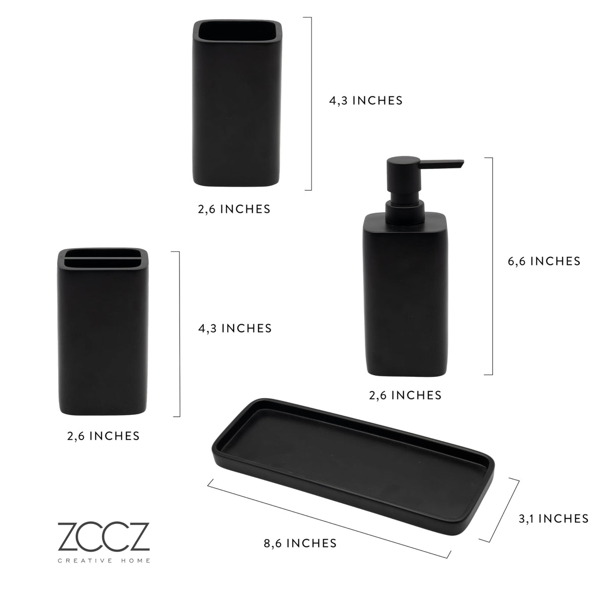 ZCCZ packaging box highlights gift-ready presentation for the set.