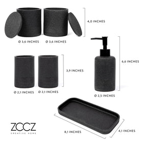 ZCCZ Black Stone pump-head detail shows rust-resistant finish