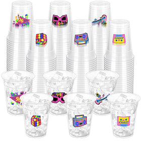 ZCPTZ 90s cups front design for vibrant retro party ambiance