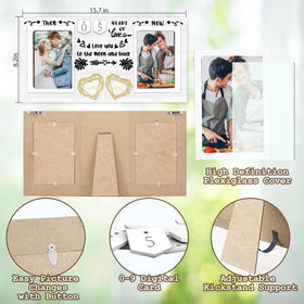 ZCPTZ two 4x6 photos frame ideal for wedding memories and anniversaries.