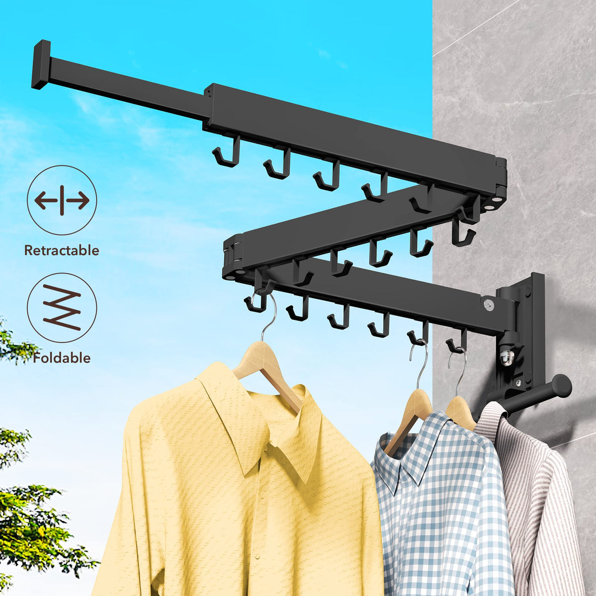 ZdwCyl vertical upward fold demonstrates space-saving design.