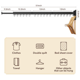 ZdwCyl punch-free installation option on smooth tiled wall.