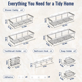 Zeawec silver-tone shelf blends with modern bathrooms.