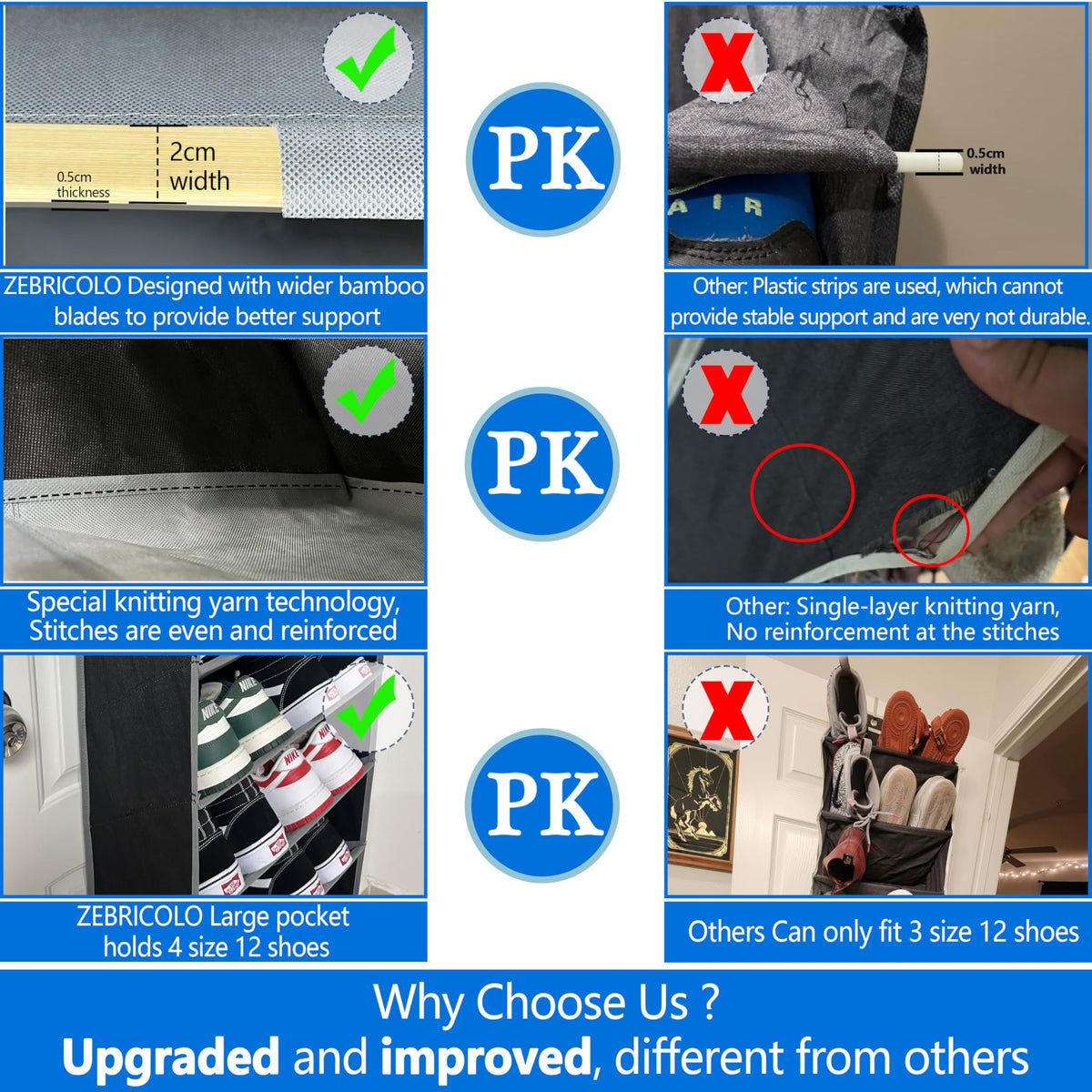 Zebricolo anti-scratch door hooks protect paint during daily use