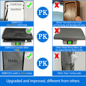 Zebricolo anti-scratch heavy-duty hooks protect doors while mounting.