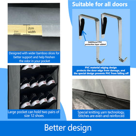 Zebricolo bamboo-baffle panel keeps shelves stable and prevents sag.