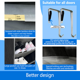 Zebricolo deep pockets store boots and bulky footwear without crowding