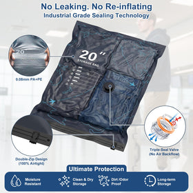 Zeclu space-saving design reduces luggage bulk dramatically.