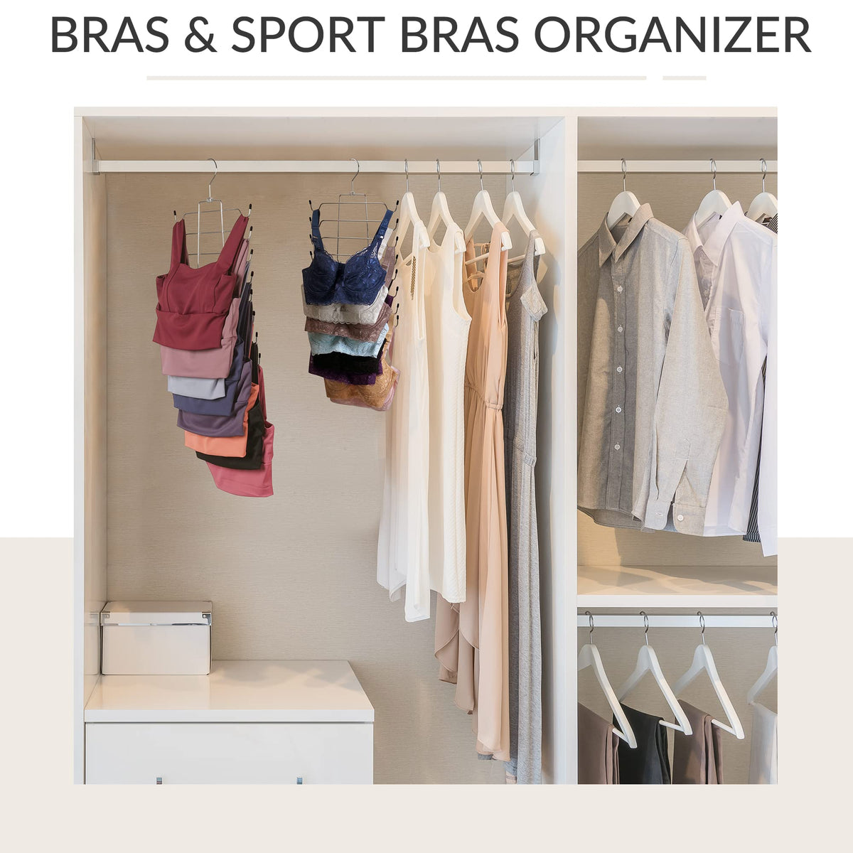 ZEDODIER foldable space-saving hanger reduces closet clutter.