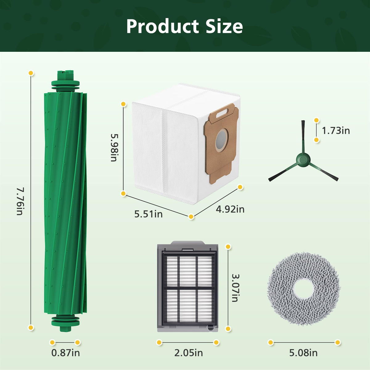 Zeekech Roomba Plus accessory kit pack neatly organizes essential parts.