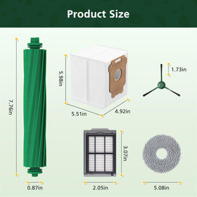 Zeekech Roomba Plus accessory kit pack neatly organizes essential parts.