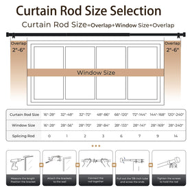 Zeerobee curtain rod supports up to 30 pounds for heavier drapes.