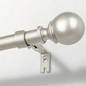 Zeerobee curtain rod 66-120 inch fits a wide range of windows.