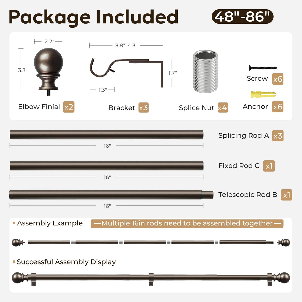 Zeerobee outdoor indoor curtain rod suited for patios and rooms.