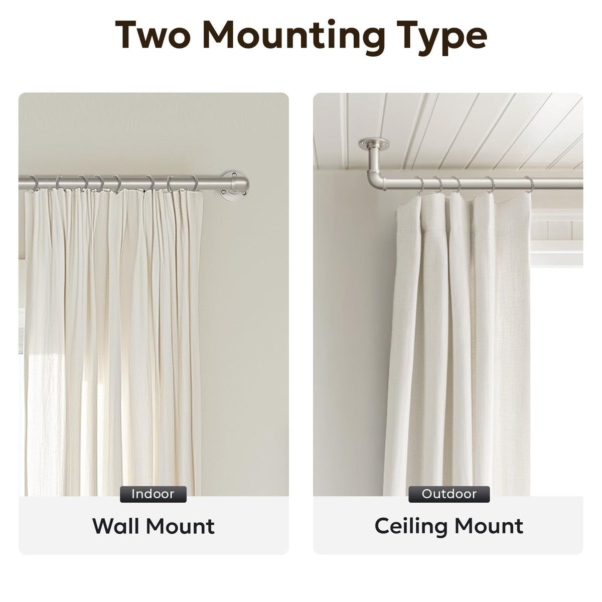 Zeerobee ceiling-mount option offers flexible installation for unique spaces.