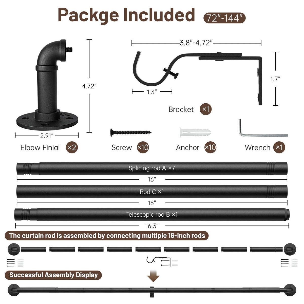 Zeerobee frosted matte black finish resists rust and wear