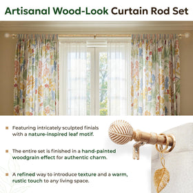 Indoor/outdoor curtain rod with rust-resistant matte finish