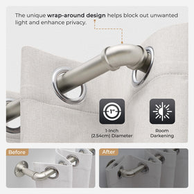 Zeerobee wrap-around design ensures edge-to-edge coverage and light control.