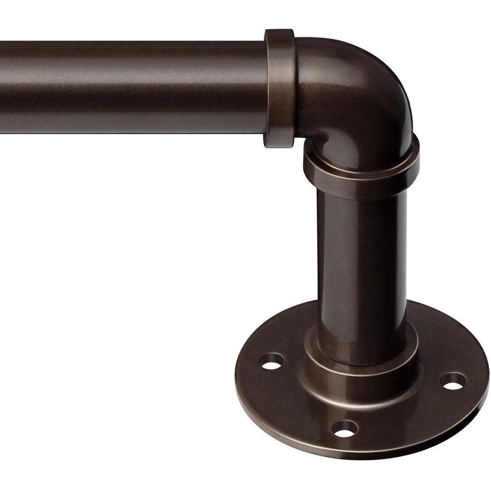 Zeerobee curtain rods with wrap-around frosted finish offer durable, stylish window coverage.